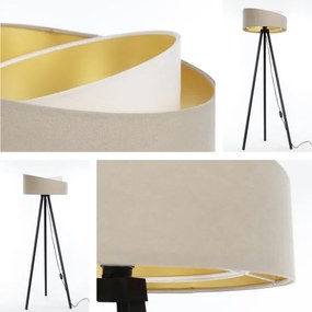 Lampă de podea GALAXY 1xE27/60W/230V bej/ alb/ wenge