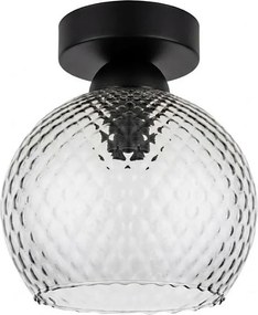 BRILAGI - Plafonieră LED R GLASS 1xE27/60W/230V Ø 18 cm negru/gri fumuriu