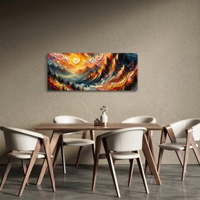 Tablou - Munte acoperit de soare (120x50 cm)
