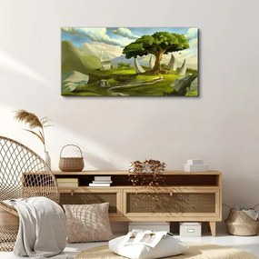 Tablou canvas pietre de copac fantezie