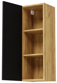 Dulap de baie suspendat Valiant 100 (craft auriu + negru). 1092122