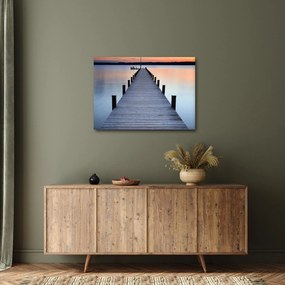 Tablou - Ponton de la Lacul Starnberger, Bavaria, Germania (70x50 cm)