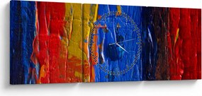 Tabloul cu culorile pentru artiști (cu ceas) (90x30 cm)