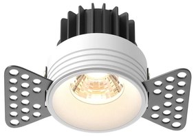 Spot LED incastrabil design tehnic Round D-9,6cm alb