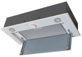 Hota Incorporabila Tornado Modul Glass 750 (60), 1 motor, latime 60 cm, 3 viteze, absorbtie 750 m3/ora, Alb