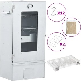 vidaXL Afumătoare cuptor/grătar, generator fum rece, oțel galvanizat