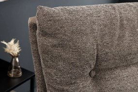 Set de 2 scaune pivotante BIG GEORGE maro taupe