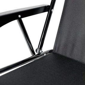 Scaun pliabil de drumeție negru