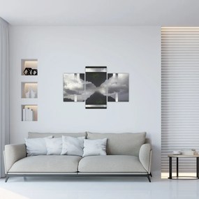 Tablou - Munții din Islanda, colaj geometric (90x60 cm)