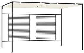 vidaXL Pavilion grădină acoperiș retractabil crem 3x4x2,3 m 180 g/m²