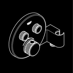 GROHE 29120000 - Baterie termostatică pentru duș încastrată GROHTHERM SMARTCONTROL + suport cromat