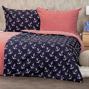 Lenjerie de pat din bumbac 4Home Marine , 160 x200 cm, 70 x 80 cm, 160 x 200 cm, 70 x 80 cm