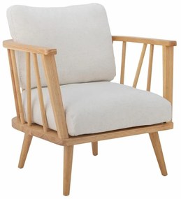 Scaun dining, natur, din lemn de cauciuc, Millor