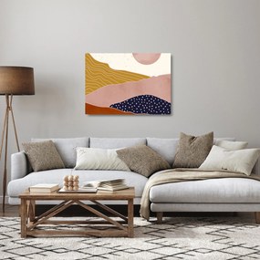 Tablou pe sticlă - Răsărit de soare (70x50 cm)