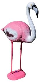 Decoratiune gradina, plastic, flamingo, 22x60x93 cm
