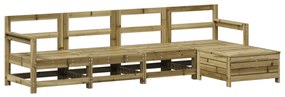 3250855 vidaXL Set canapea de grădină, 5 piese, lemn de pin tratat