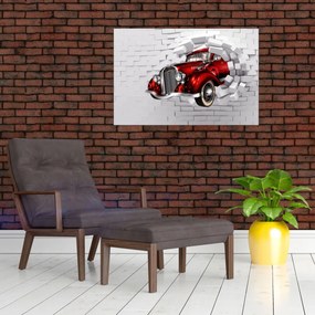 Tablou - Mașină roșie (90x60 cm)