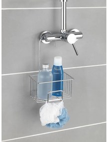 Raft pentru baie argintiu lucios de agățat din oțel inoxidabil Milito – Wenko