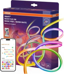 Osram - Bandă LED RGBW reglabilă pentru exterior SMART+ MAGIC 5 m LED/21W/230V Wi‑Fi + telecomandă