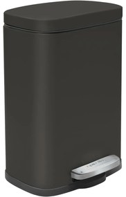 Coș de gunoi cu pedală soft-close Spirella Akira 12 l, negru mat, 12 l