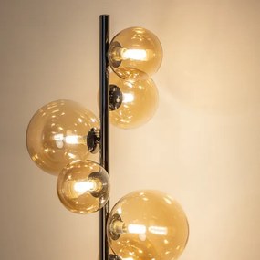 Brilagi - Lampă de podea LED MILLA, 7xG9, 3W, 230V, negru cromat/auriu