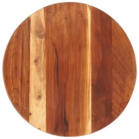 285972 vidaXL Blat de masă, 40 cm, lemn masiv sheesham, rotund, 25-27 mm