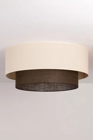 Brilagi - Plafonieră LED BOHO STYLE, 3xE27/15W/230V, Ø 60 cm, crem/maro