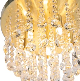 Plafoniera inteligentă aurie cu sticlă, incluzând 6 G9 Wi-Fi - Medusa