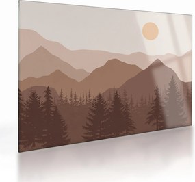 Tablou pe sticlă - Munții Maro N⁰1 (70x50 cm)