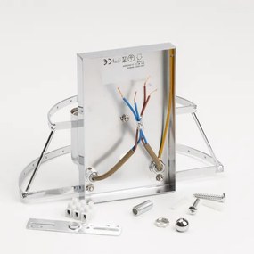 Aplică de cristal Brilagi MOZART 2xE14/40W/230V crom lucios