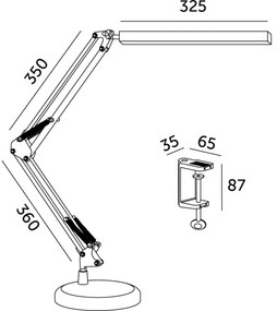 Lampă LED dimabilă de masă 2 în 1 TENUIX LED/14W/5V 3000-6000K
