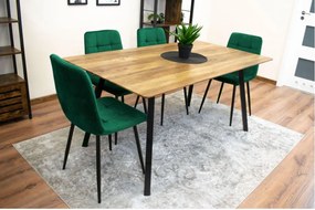 Scaun de sufragerie dn catifea Smaragd Luxury