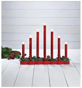 Decorațiune luminoasă roșie cu model de Crăciun Hol – Markslöjd