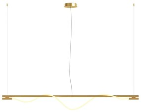 Lustra LED design modern Tau auriu