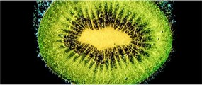 Tablou - detailu cu kiwi în apă (120x50 cm)