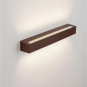 Aplica exterior corten liniara 50cm IP65 LED CCT PRISMATIC