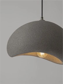 Lustra suspendata design modern, Stone Gray, AERE, L 40cm