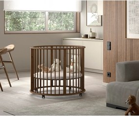 Țarc pentru copii maro din lemn de fag 90x90 cm Dino – Vipack