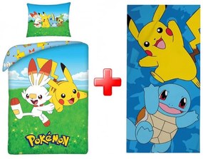 Pokémon Set de lenjerie de pat și prosop Field