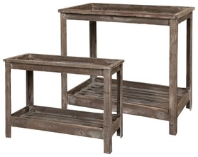 Set 2 Console din lemn de pin