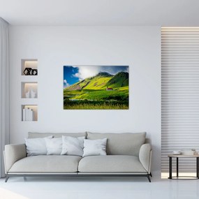 Tablou cu peisaj montan (90x60 cm)