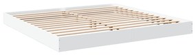 841993 vidaXL Cadru de pat, alb, 200x200 cm, lemn prelucrat