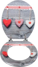 Capac WC Wenko Bavarian Hearts, 43 x 37 cm