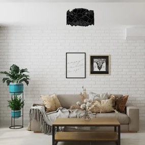 Plafonieră CAMO 3xE27/15W/230V negru