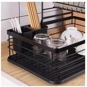 Scurgator de vase metalic RAVOLO, negru
