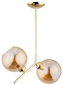 Lustr pe tijă LALEN 2xE27/60W/230V bej