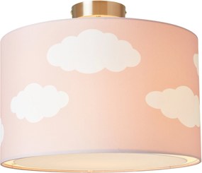 Plafoniera Lüttenhütt Wulkje roz, cu nori 40/40/32 cm