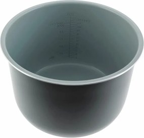 Set vas cu garnitura din silicon Ninja Foodi SmartLid 4484GX750EUUK, 7,5 l, Compatibil cu OL650/OL750, Acoperire ceramica, Negru
