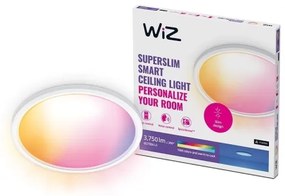 WiZ - Plafonier LED RGB dimabil SUPERSLIM 32W 230V Wi-Fi alb