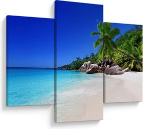 Tablou cu plaja pe insula Praslin (90x60 cm)